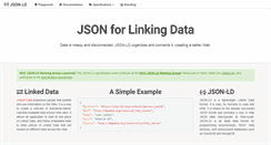Desktop Screenshot of json-ld.org