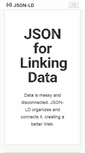 Mobile Screenshot of json-ld.org