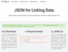 Tablet Screenshot of json-ld.org